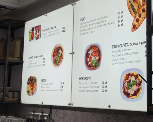 kasetony, lightbox, menu